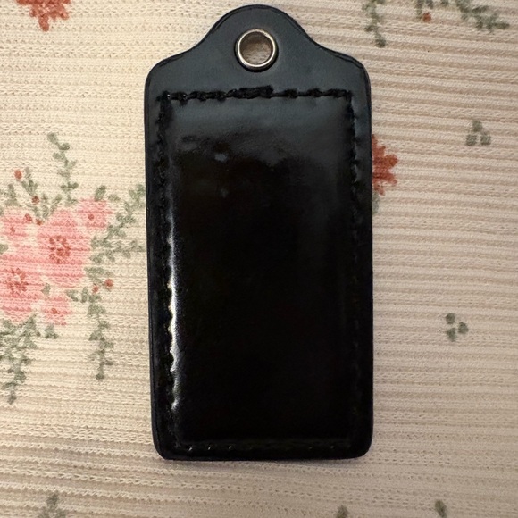 Coach Black Leather Tag - Picture 5 of 7